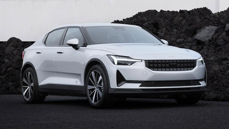 2022 Polestar 2 in white.